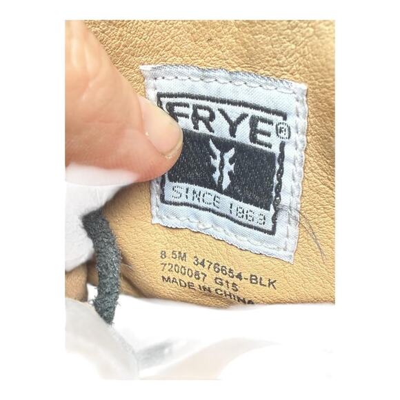 Frye Parker Moc Short Lace Up Bootie Boot Women size 8.5 Calf Hair - Picture 5 of 8